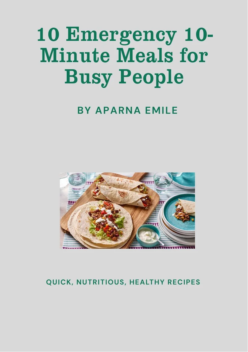 10 Emergency 10-Minute Meals for Busy People — free guide cover